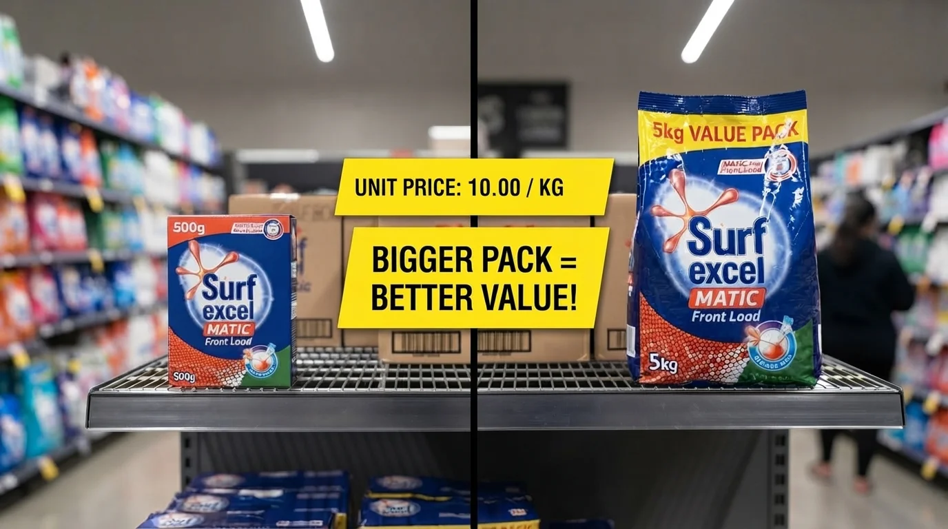 Do Not Compare Different Pack Sizes