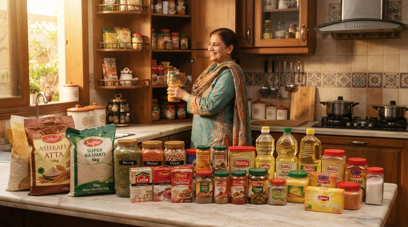 Monthly Grocery List for Pakistani Families