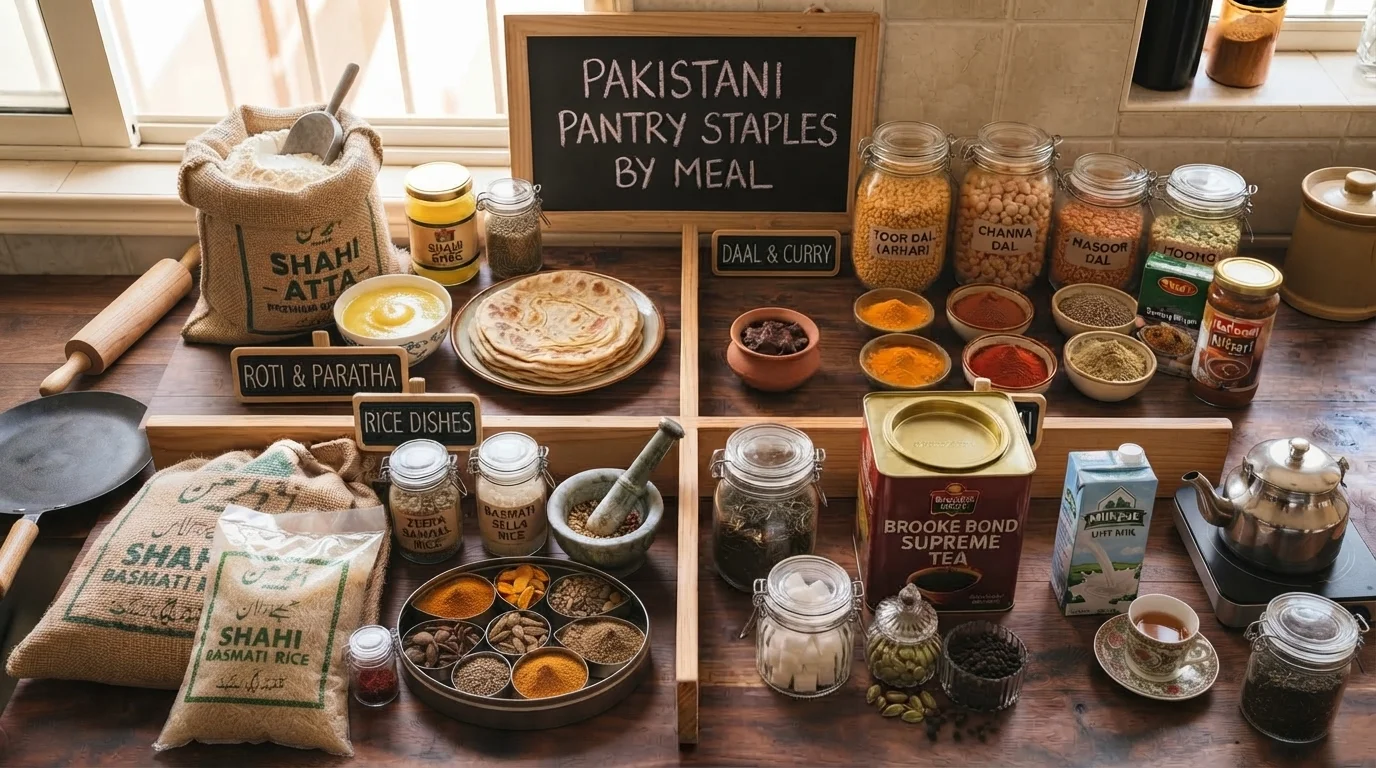Pakistani Pantry Staples by Meal