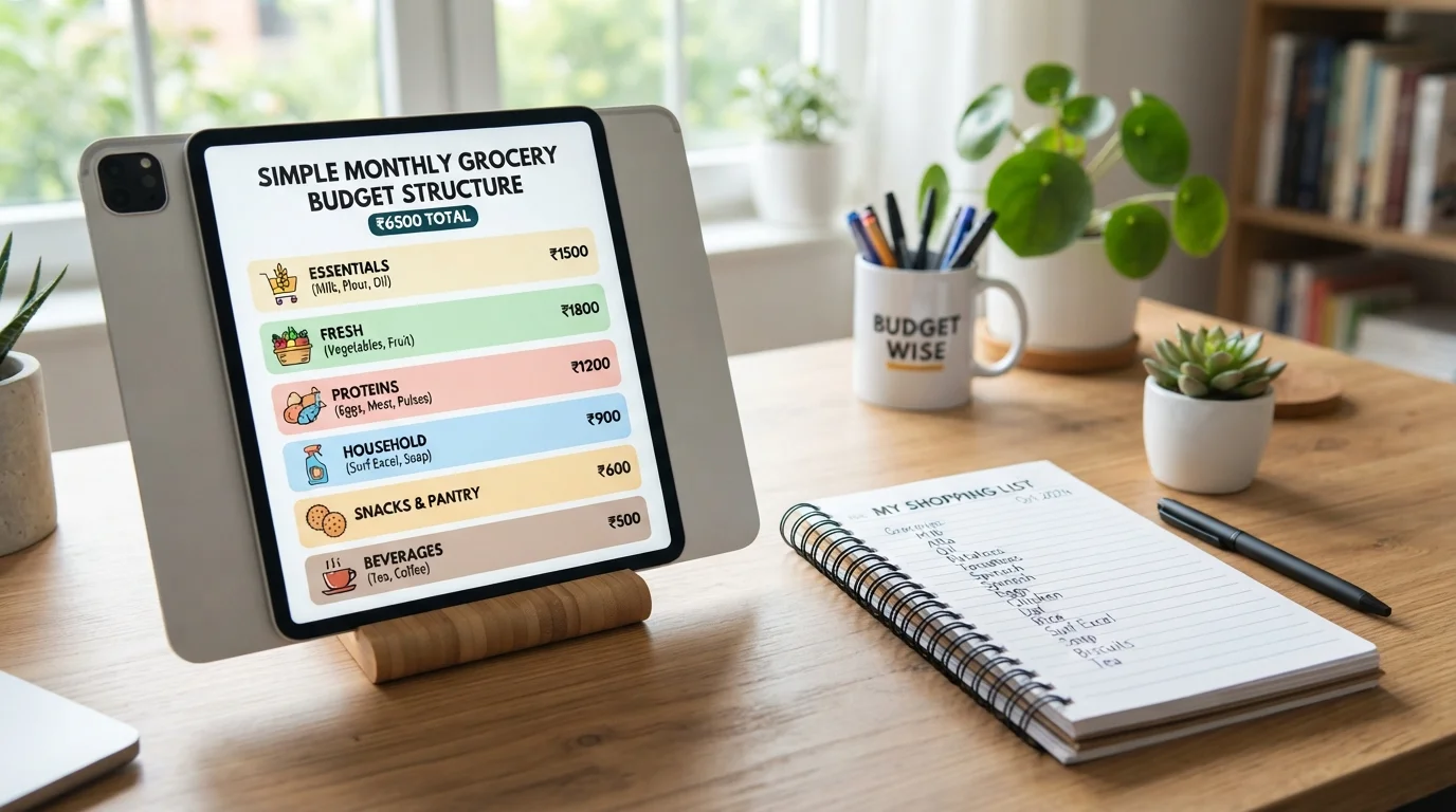 Simple Monthly Grocery Budget Structure