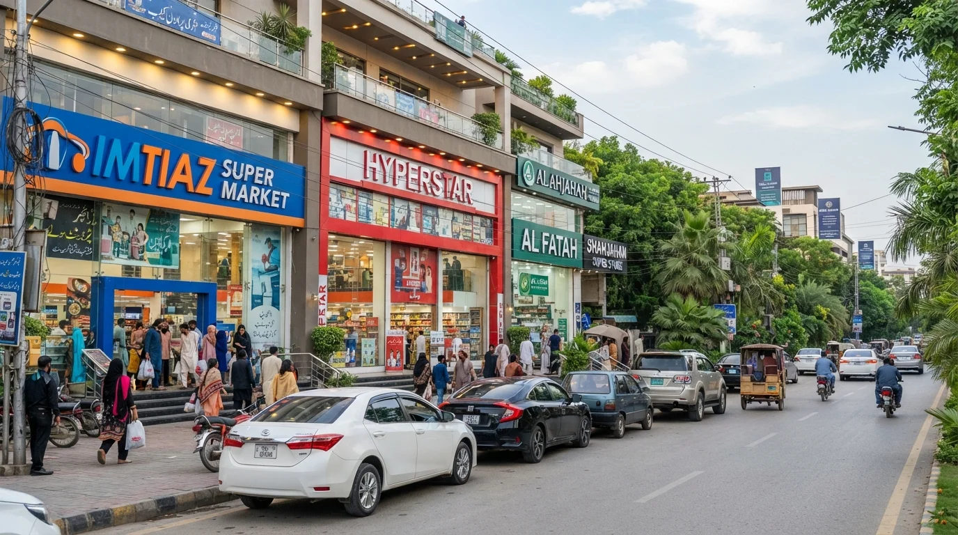 Supermarkets in Lahore by Areas