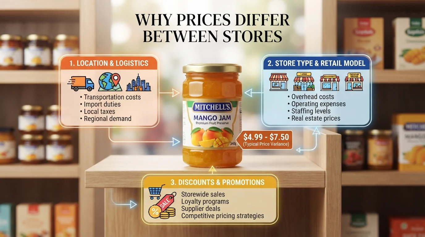 Why Mitchell’s Prices Differ Between Stores