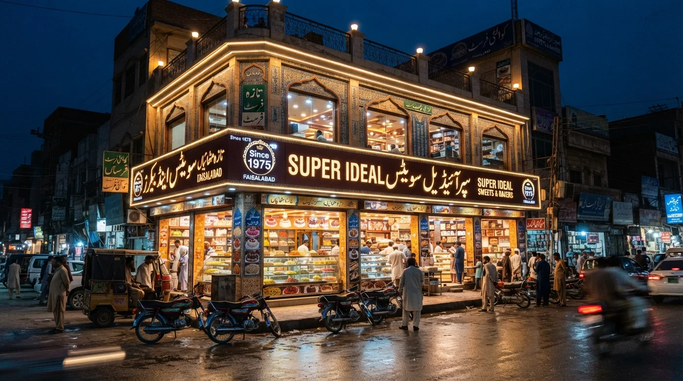 Super Ideal Sweets & Bakers – Susan Road, Faisalabad
