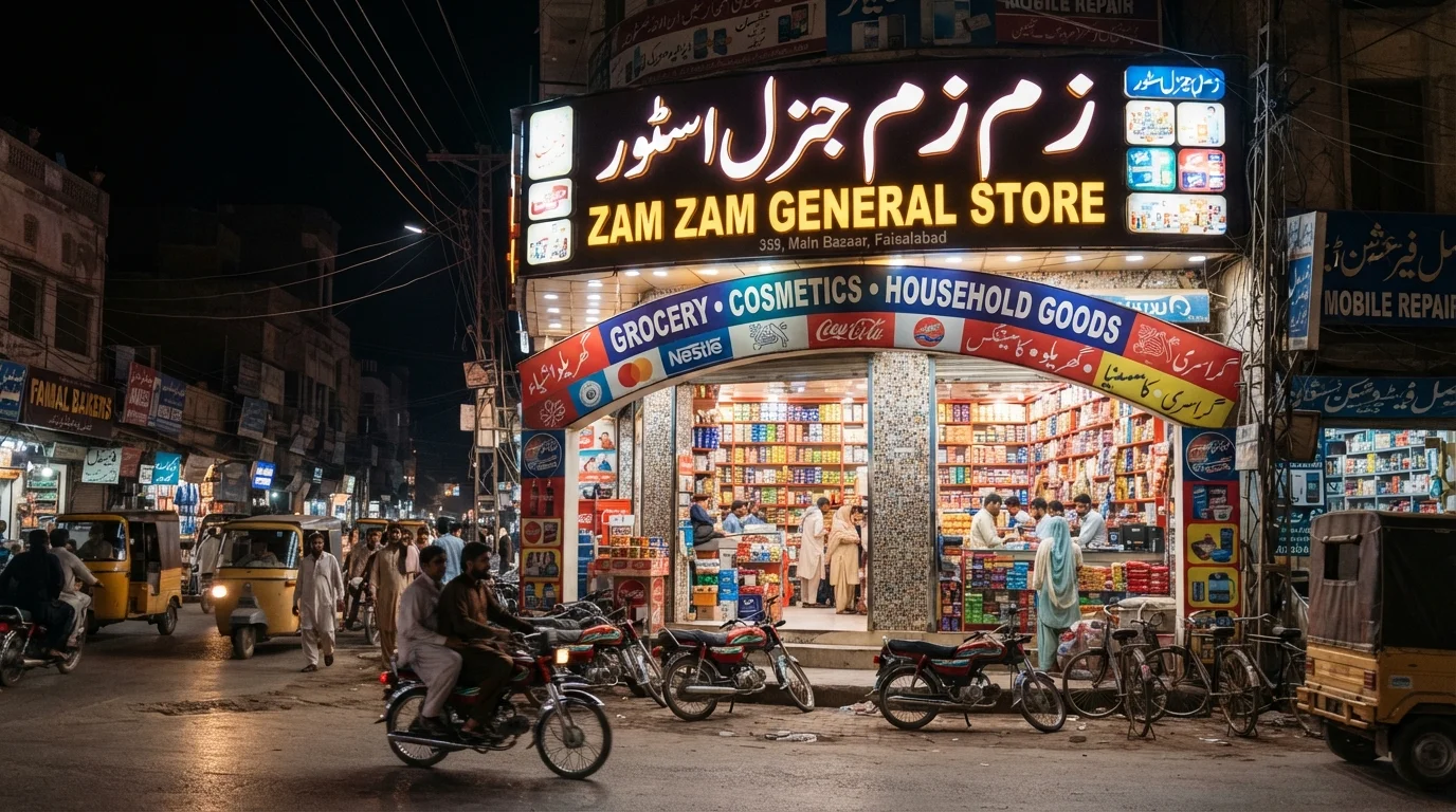 Zam Zam General Store – Susan Road, Faisalabad