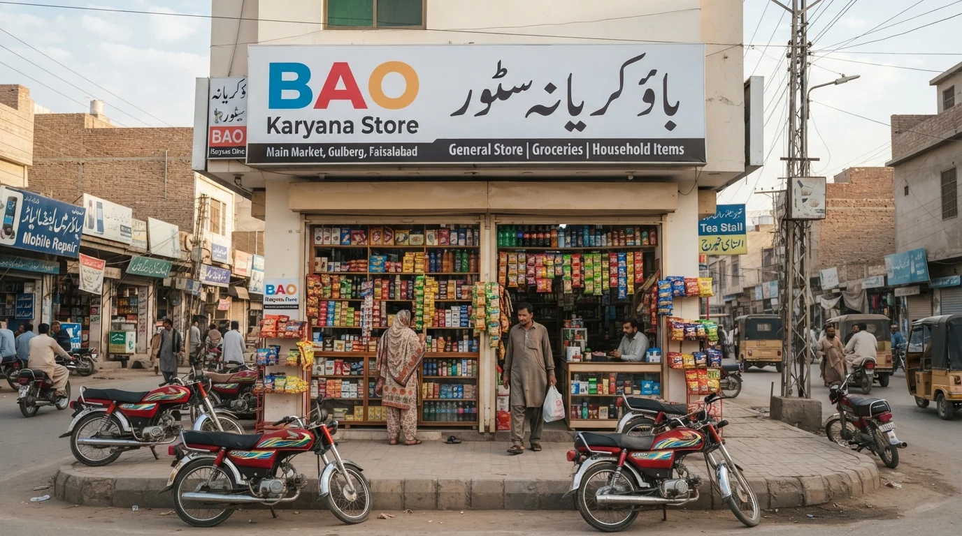 BAO Karyana Store – Gulberg, Faisalabad