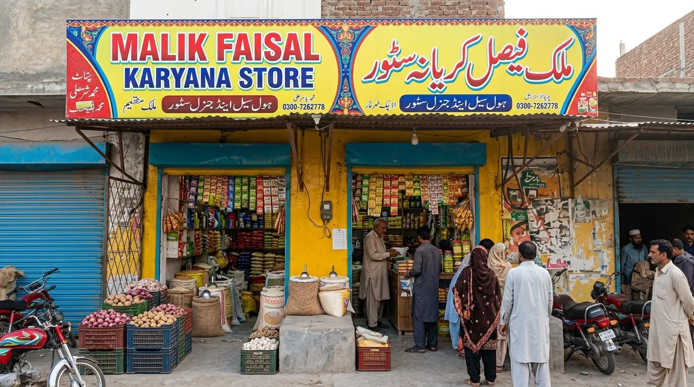 Malik Faisal Karyana Store – Chak 120, Jaranwala
